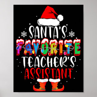 Sinterklaas zijn favoriete leraren Istant grappige Poster