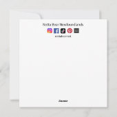 Sinterklaas zijn kleine helper  feestdagenkaart (Achterkant)