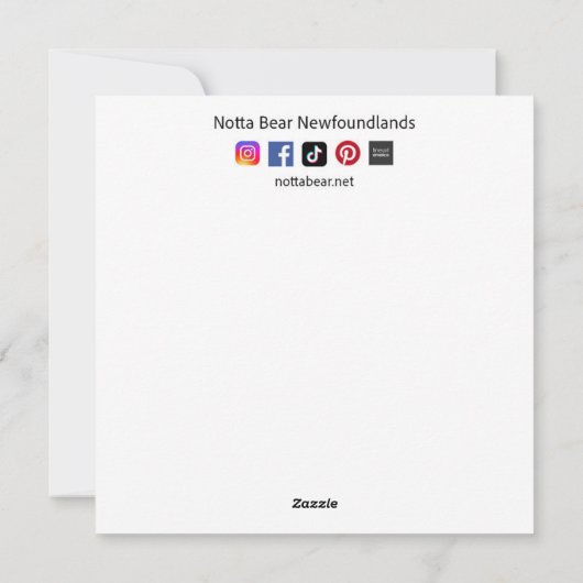 Sinterklaas zijn kleine helper  feestdagenkaart (Achterkant)