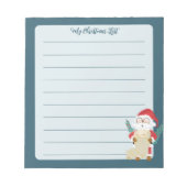 Sinterklaas zijn lijst bekijken Blue Holiday Notit Notitieblok (Voorkant)