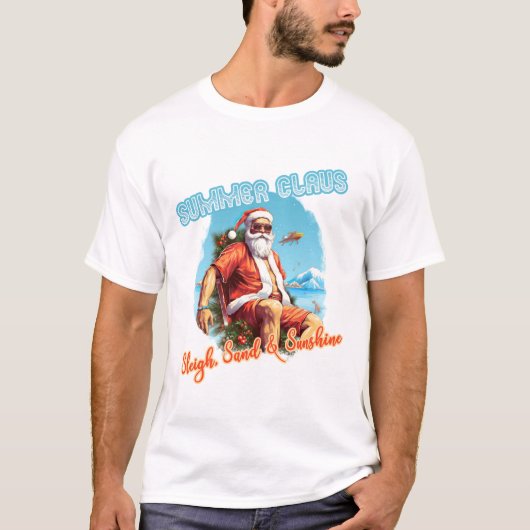 Sinterklaas Zomer Grappig T-shirt (Voorkant)