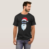 Sinterklaas Zonnebril Hipster Kerst Mannen T-shirt (Voorkant volledig)