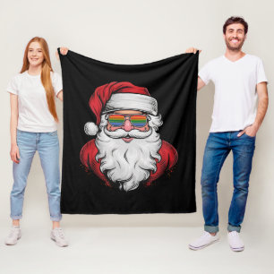 Sinterklaas zonnebril trots kerst pyjama Kerstmis Fleece Deken