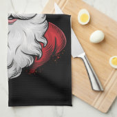 Sinterklaas zonnebril trots Kerstmis pyjama Kerstm Theedoek (Quarter Fold)