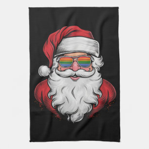 Sinterklaas zonnebril trots Kerstmis pyjama Kerstm Theedoek