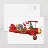 Sinterklaas zwaaien op tweedekker met cadeaus Brie Feestdagenkaart (Voorkant / Achterkant)