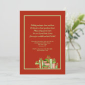 Sinterklaasfeest Uitnodiging (Staand voorkant)