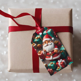 Sinterklaasfiguur Kerst Vakantie Gift Label Cadeaulabel