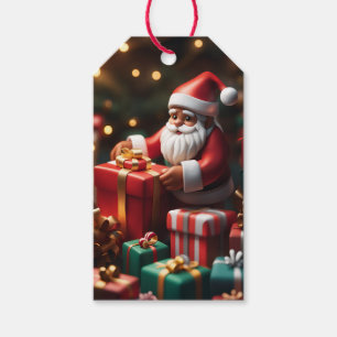 Sinterklaasfiguur Kerst Vakantie Gift Label Cadeaulabel