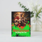 Sinterklaasgitaar Briefkaart (Staand voorkant)