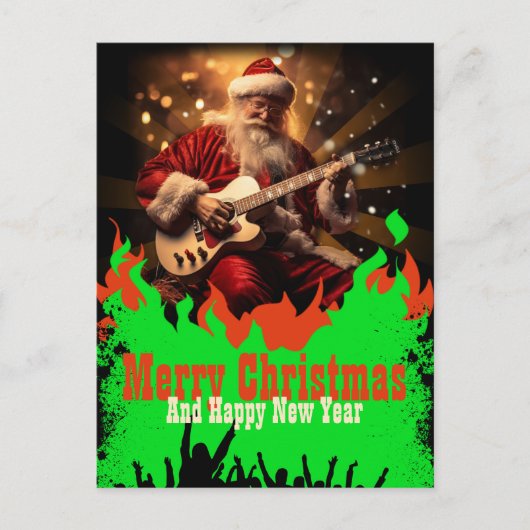 Sinterklaasgitaar Briefkaart (Voorkant)