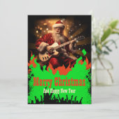 Sinterklaasgitaar Feestdagenkaart (Staand voorkant)