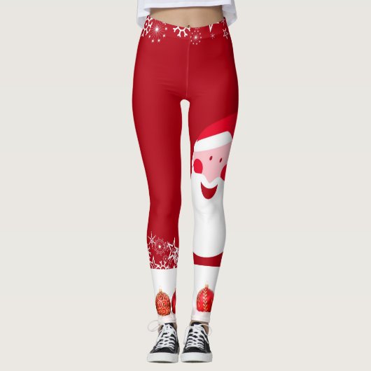 Sinterklaasillustratie Xmas Baubles Leggings (Voorkant)