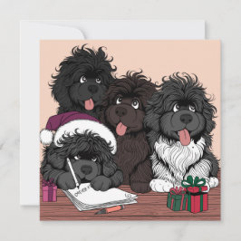 Sinterklaaslijst, twee keer controleren feestdagenkaart