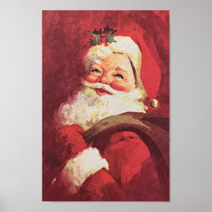  Sinterklaasrendier midden eeuw Poster