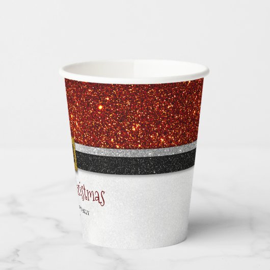 Sinterklaasriem en gesp - Vrolijk Kerstfeest Papieren Bekers (Links)