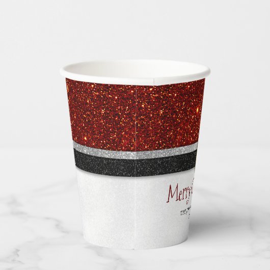 Sinterklaasriem en gesp - Vrolijk Kerstfeest Papieren Bekers (Rechts)