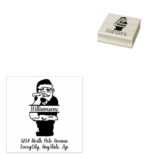 Sinterklaasschrift retouradres rubberstempel (Gestempeld)