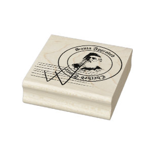 Sinterklaasstempel van goedkeuring tweemaal gecont rubberstempel