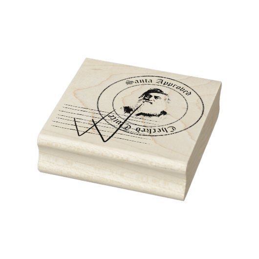 Sinterklaasstempel van goedkeuring tweemaal gecont rubberstempel (Stempel)