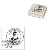 Sinterklaasstempel van goedkeuring tweemaal gecont rubberstempel (Gestempeld)