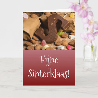 Sinterklaaswenskaart met Snoepafbeelding is not tr Kaart