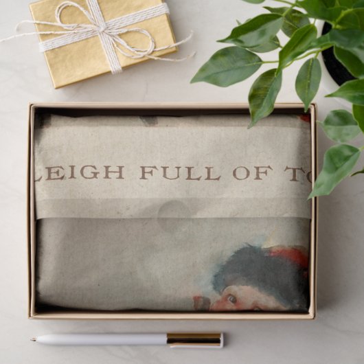  Sinterklank met losse speelgoedafbraak Tissuepapier (Geschenk)