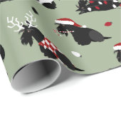 Sinterklappapier met kerstcadeautjes voor Schotse Cadeaupapier (Rol Hoek)