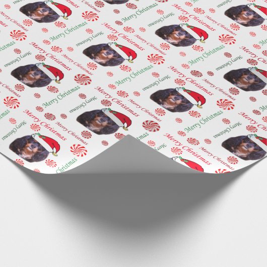 Sinterklappapier met prettige kerstcadeautjes voor cadeaupapier (Hoek)