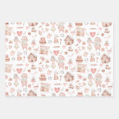 Sinterklare bakkerij voor de kerstman — Reeks van  Inpakpapier Vel (Voorkant)