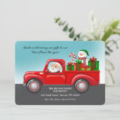 Sinterklare Cadeaus in Truck Moving Kaart (Staand voorkant)