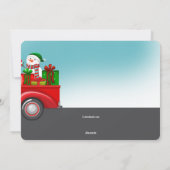 Sinterklare Cadeaus in Truck Moving Kaart (Achterkant)