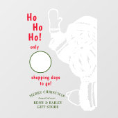 Sinterklare kerstaftellingsklare kerstbeker raamsticker (Vel)