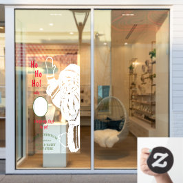 Sinterklare kerstaftellingsklare kerstbeker raamsticker