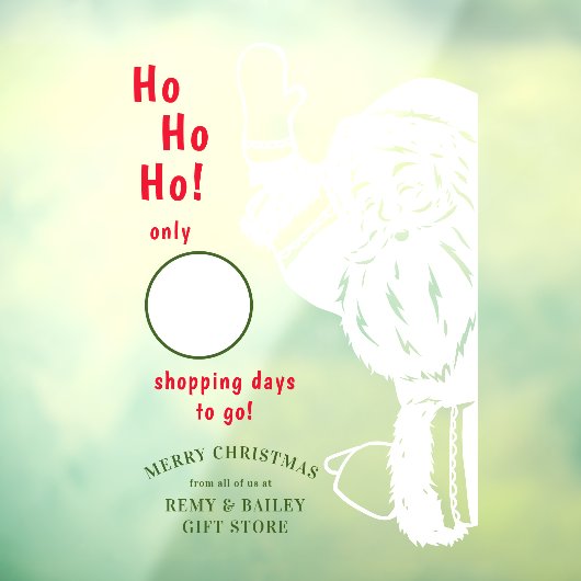 Sinterklare kerstaftellingsklare kerstbeker raamsticker (Vel 3)