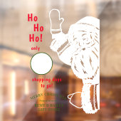 Sinterklare kerstaftellingsklare kerstbeker raamsticker (Vel 2)