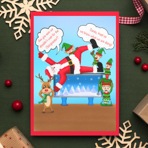 Sinterklare kerstbegeleiders feestdagenkaart