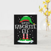 Sinterklare kerstfamilie die Xma aanpast Kaart (Gele Bloem)