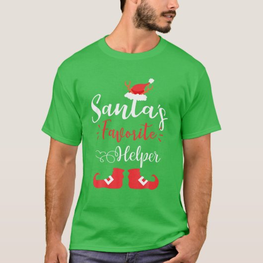 Sinterklare kerstfamilie met favoriete Helper T-shirt (Voorkant)