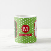 Sinterklare kerstfoto-monogram voor Kerstmis Mok (Center)