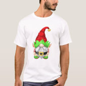 Sinterklare kerstman met Kerstmis en Elf-oren met  T-shirt (Voorkant)