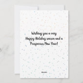 Sinterklare kerstmis, Humor-feestdag 2022 Feestdagenkaart (Achterkant)