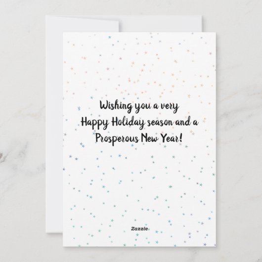 Sinterklare kerstmis, Humor-feestdag 2022 Feestdagenkaart (Achterkant)