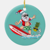 Sinterklare kerstmis in kerstmis keramisch ornament (Achterkant)