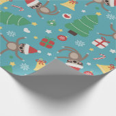 Sinterklare kerstpatronen cadeaupapier (Hoek)