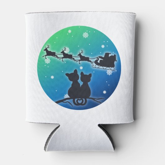 Sinterklare kleding met kattenlappen Funny Xmas Blikjeskoeler (Voorkant)