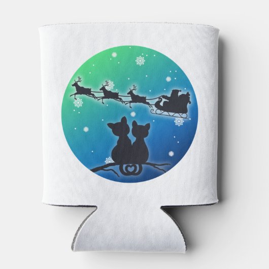 Sinterklare kleding met kattenlappen Funny Xmas Blikjeskoeler (Achterkant)