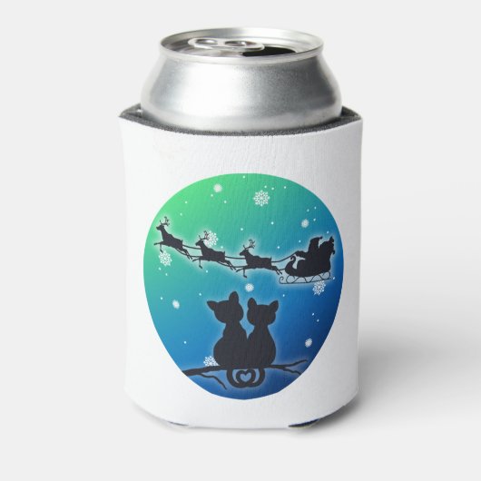 Sinterklare kleding met kattenlappen Funny Xmas Blikjeskoeler (Blikje Achterkant)