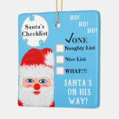 Sinterklare Naughty-lijstnaam Keramisch Ornament (Links)