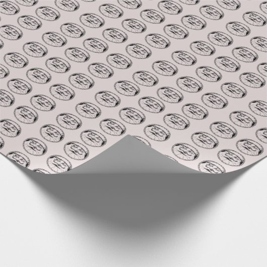 Sinterklare  patroonpapier cadeaupapier (Hoek)